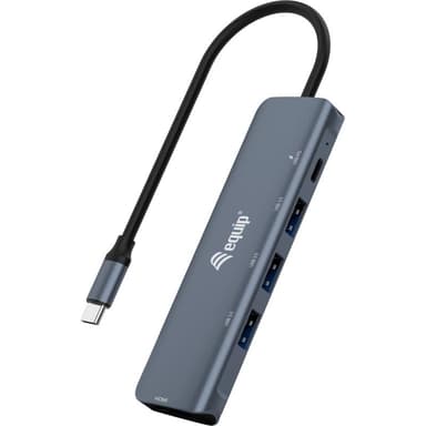 EQUIP Adapter USB-C -> HDMI,USB3.0,PD        4K30Hz 0.15m gr