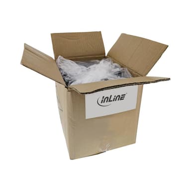 INLINE Stromkabel - CEE 7/7 (M) gewinkelt zu IEC 60320 C13 links gewinkelt - 1,8m