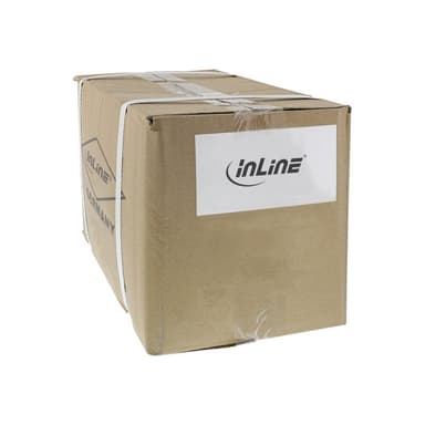 INLINE Stromkabel - CEE 7/7 (M) gewinkelt zu IEC 60320 C13 links gewinkelt - 1,0m