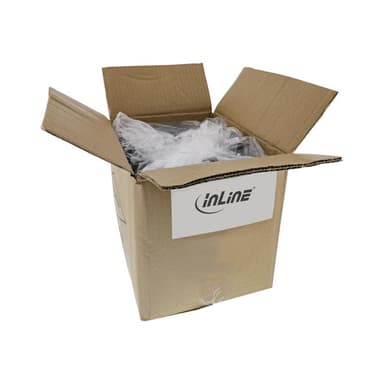 INLINE Stromkabel - CEE 7/7 (M) gewinkelt zu IEC 60320 C13 links gewinkelt - 1,0m