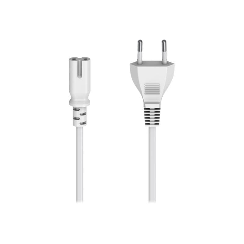 HAMA - Stromkabel - Eurostecker zu IEC 60320 C7 - Wechselstrom 230 V - 5,0m - geformt - weiß (002232