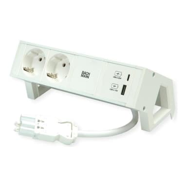 BACHMANN Steckdosenleiste DESK2 white 2xCEE7/3 902.3201 (902.3201)