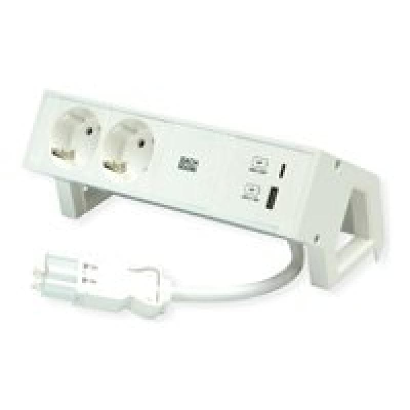 BACHMANN Steckdosenleiste DESK2 white 2xCEE7/3 902.3201 (902.3201)
