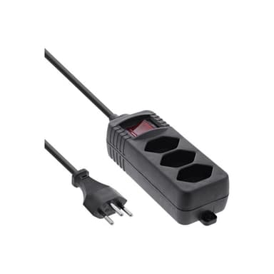 INLINE Steckdosenleiste - Wechselstrom 250 V - 2300 Watt - Eingabe, Eingang T12 -