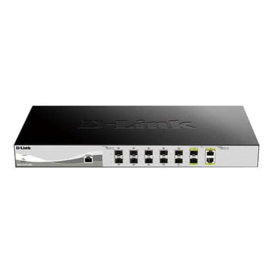 D-LINK 12-Port Smart Managed 10G SFP+ Switch 2x Combo, dlink|green 3.0
