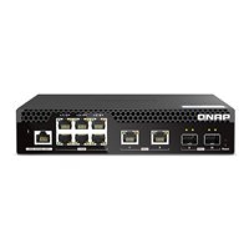 QNAP QSW-M2106R-2S2T 6port 2.5Gbps 2 ports 10GbE SFP+ 2 ports 10GbE RJ45