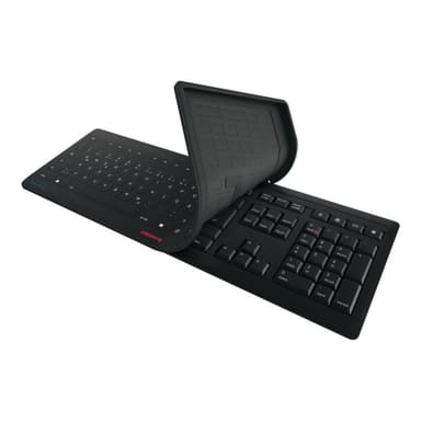 CHERRY Keyboard STREAM PROTECT WIRELESS [DE] black +++ mit hochwertiger Schutzmembran