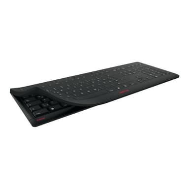 CHERRY Keyboard STREAM PROTECT WIRELESS [DE] black +++ mit hochwertiger Schutzmembran