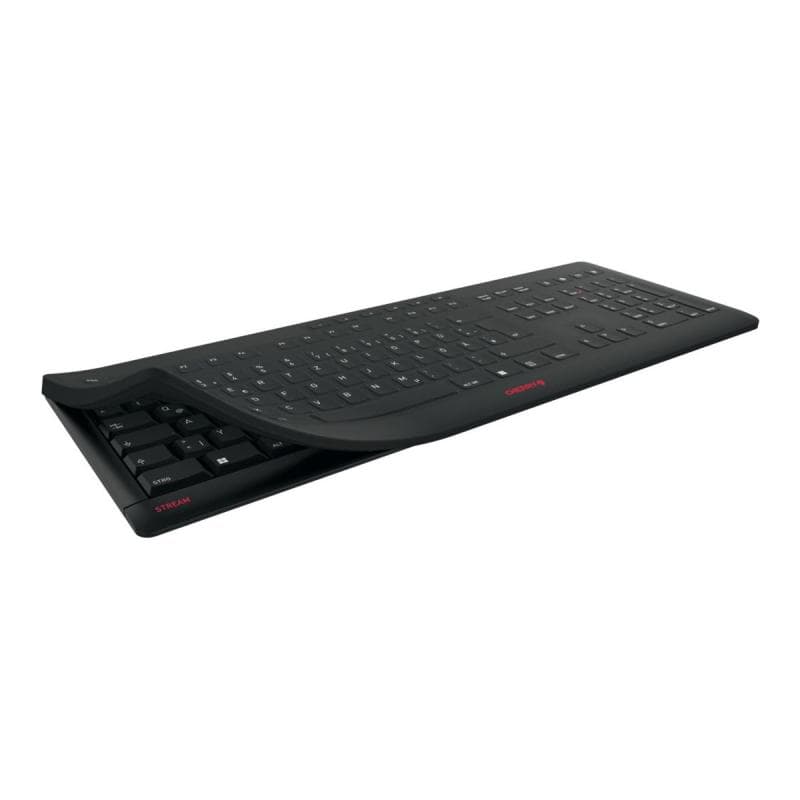 CHERRY Keyboard STREAM PROTECT WIRELESS [DE] black +++ mit hochwertiger Schutzmembran