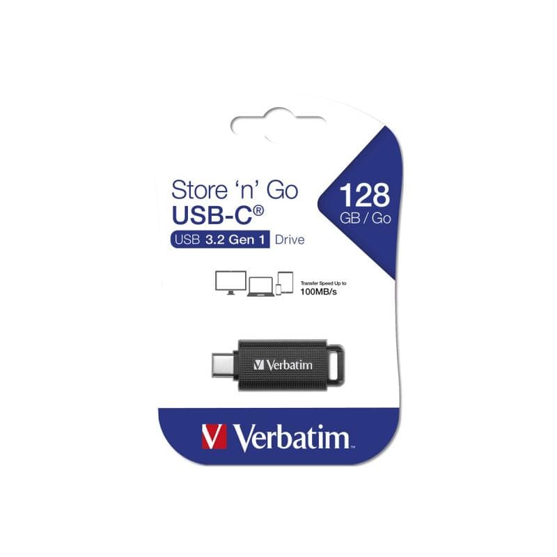 VERBATIM Store  n  Go USB-C Memory Stick, 128 GB, schwarz