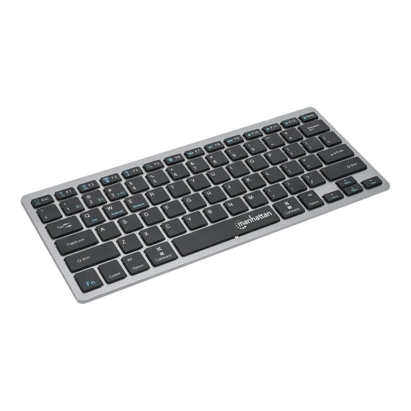 MANHATTAN Slim Funktastatur anthrazit Bluetooth 3.0/2.4GHz