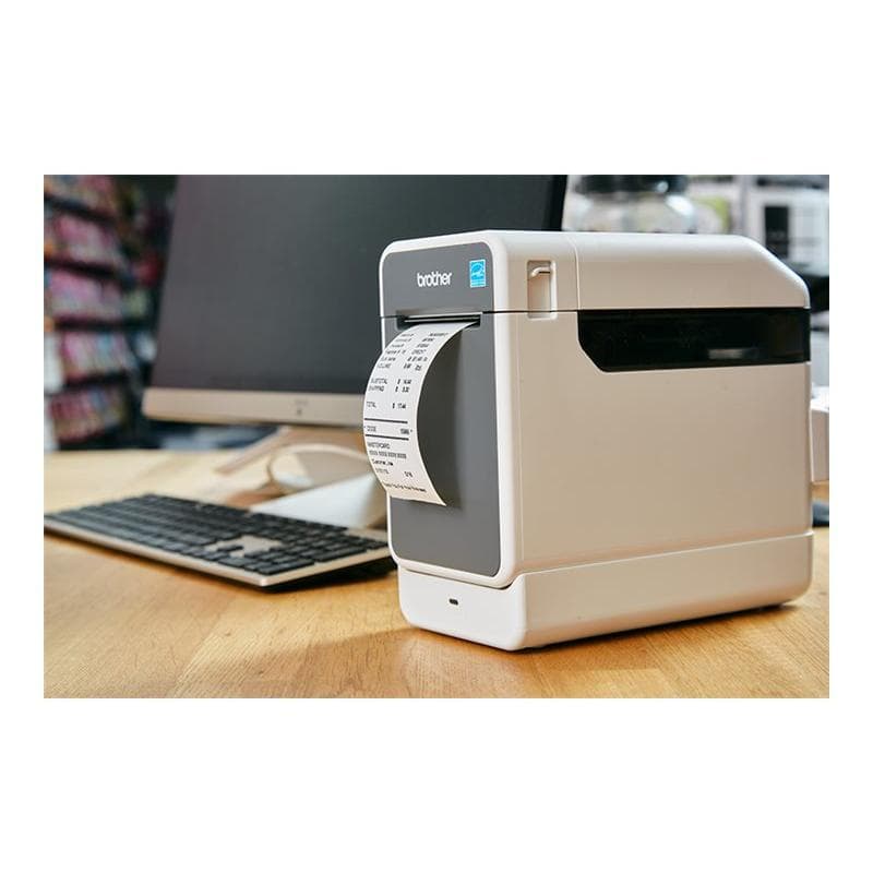 BROTHER Etikettendrucker TD-2125NWB 2 Zoll Desktop Thermodirekt-Etikettendrucker mit 203dpi Druckauf