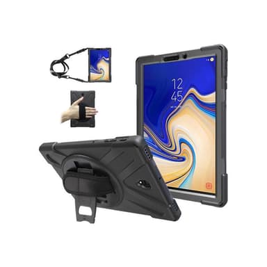 ESTUFF Defender Case - Hintere Abdeckung für Tablet - widerstandsfähig - Silikon, Polycarbonat - Sch