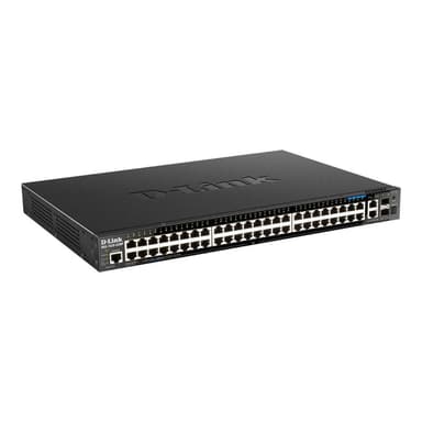 D-LINK 52-Port Smart Managed PoE+ Gigabit Stack Switch 4x 2.5 GE, 4x 10G