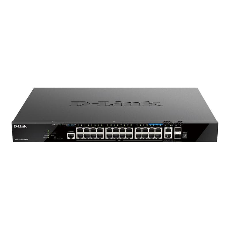 D-LINK 28-Port Smart Managed PoE+ Gigabit Stack Switch 4x 2.5 GE, 4x 10G