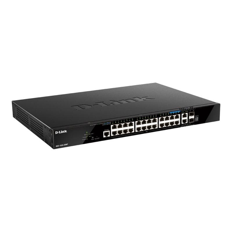 D-LINK 28-Port Smart Managed PoE+ Gigabit Stack Switch 4x 2.5 GE, 4x 10G