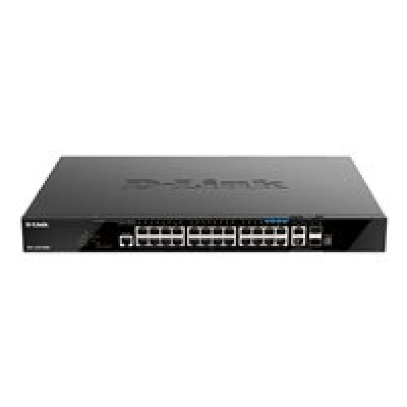 D-LINK 28-Port Smart Managed PoE+ Gigabit Stack Switch 4x 2.5 GE, 4x 10G