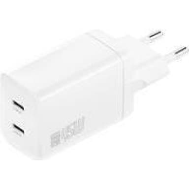 4SMARTS Ladegerät PDPlug Dual 45W GaN 2C weiß