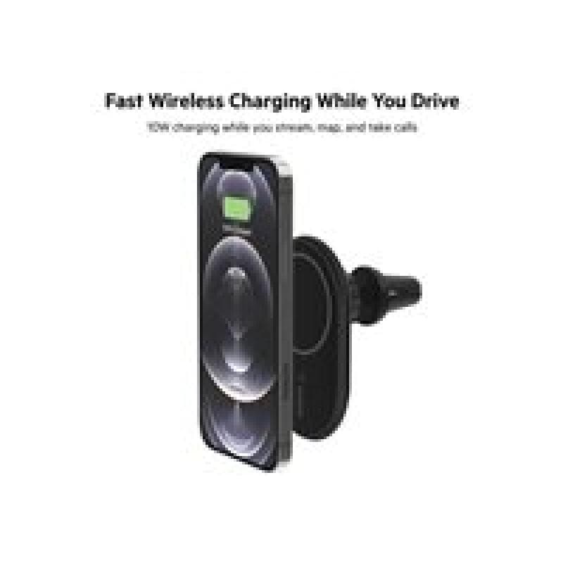 BELKIN Boost Charge - MagSafe Kfz-Ladegerät, 10W + Kfz-Netzteil - schwarz -Laden Sie Ihr iPhone währ
