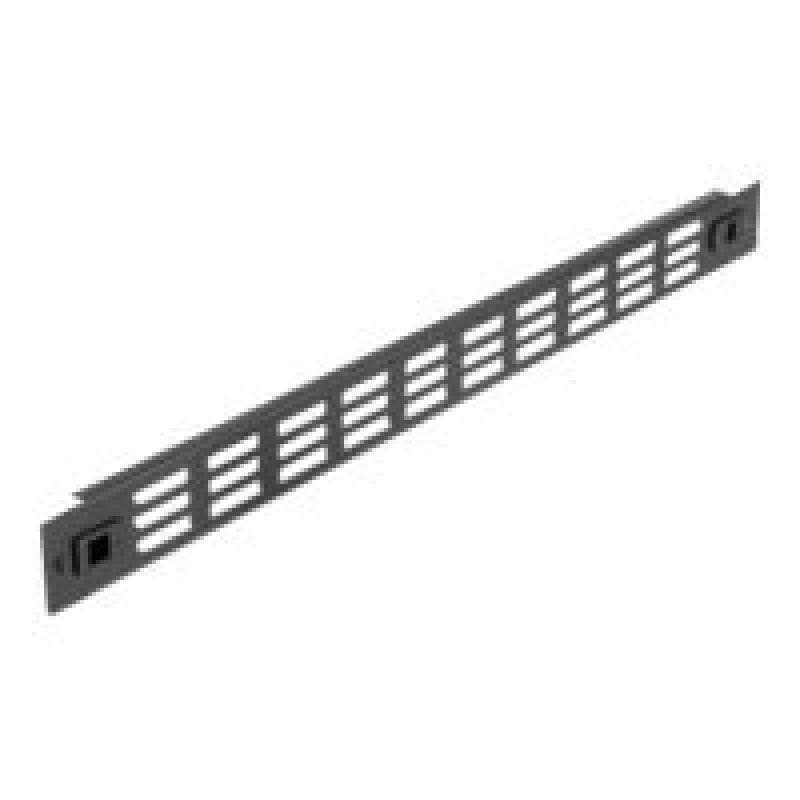 DELOCK 19″ Netzwerkschrank Panel mit Lüftungsschlitzen werkzeugfrei 1 HE schwarz