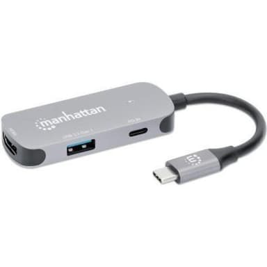 MANHATTAN USB-C auf HDMI 3-in-1 Docking-Konverter mit PD