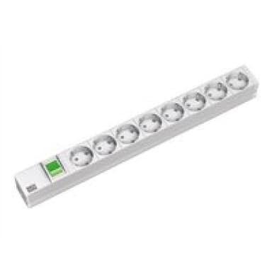 BACHMANN 19″ Steckdosenleiste ″Classic″ 8-fach mit Schalter Anschlussleitung 2,0 m