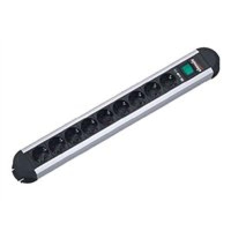 BACHMANN Steckdosenleiste ″Classic″, 6-fach, mit Schalter, Anschlussleitung 1,75 m