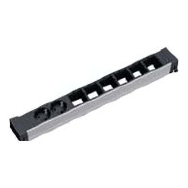 BACHMANN Leiste Conf.lang, 2 x Schuko 6 x CUSTOM leer