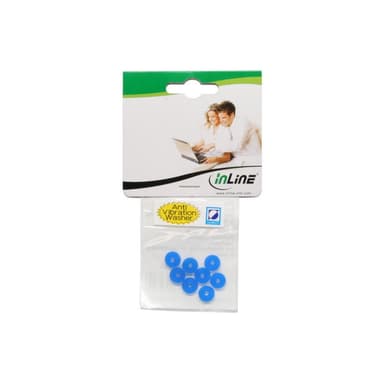 INLINE Gummi Unterlegscheiben, InLine®, zur Laufwerks-Entkopplung, 8 Stk.