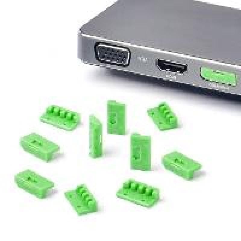 SMARTKEEPER Mini ″DisplayPort″ Blocker grün        10 Stk.