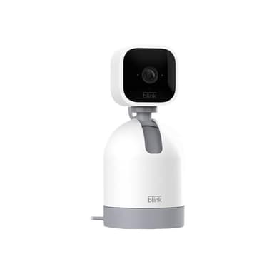AMAZON Blink Mini Pan-Tilt Kamera - Bewegliche Plug-in-Sicherheitskamera weiß (B09N6P1555)