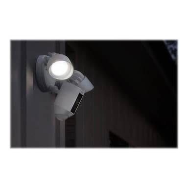 RING Floodlight Cam Wired Plus - Netzwerk-Überwachungskamera - Außenbereich - wetterfest - Farbe (Ta