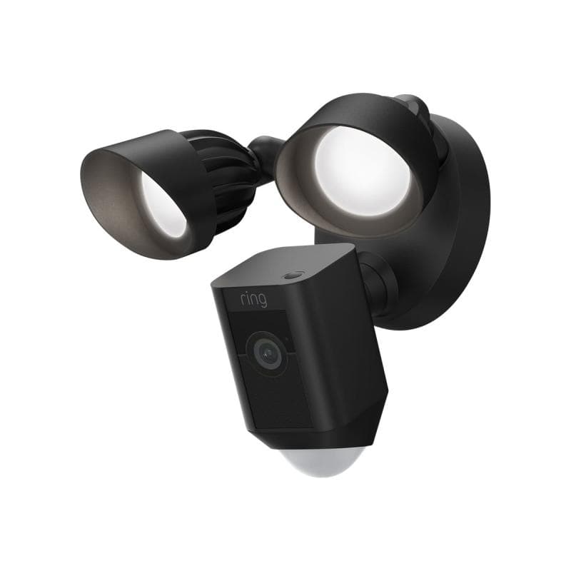 RING Floodlight Cam Wired Plus - Netzwerk-Überwachungskamera - Außenbereich - wetterfest - Farbe (Ta