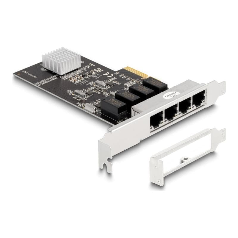DELOCK Quad-Port - PCIe x4 - Netzwerkadapter (FH/LP)