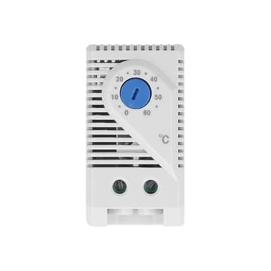 DELOCK Thermostat mit Öffner-Kontakt für Hutschiene