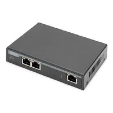 DIGITUS Gigabit PoE Indoor Extender 2-port 60W 100m extension cascadable self powered