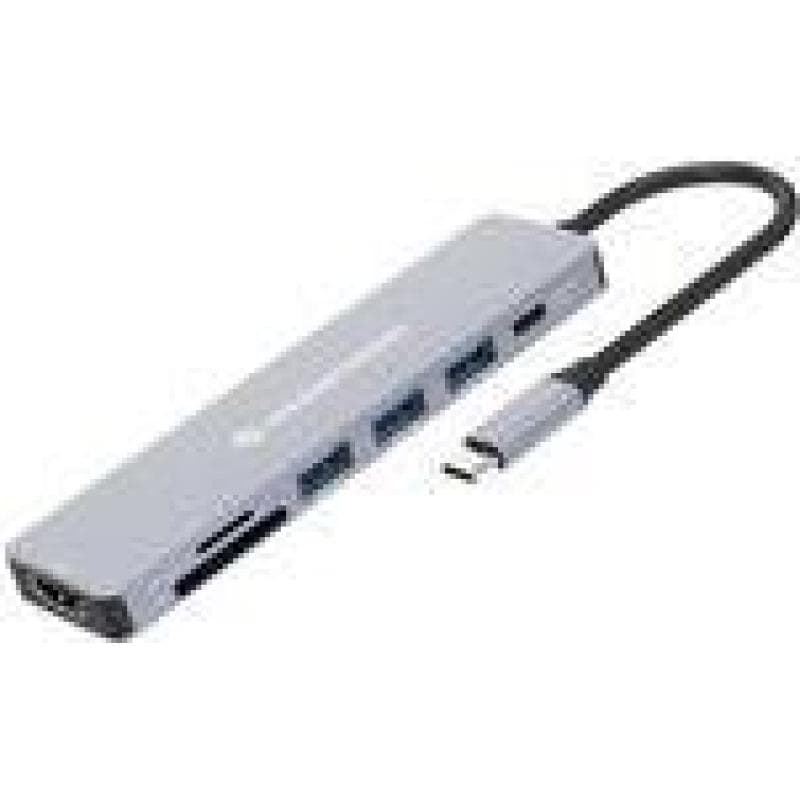 CONCEPTRONIC Dock USB-C->HDMI,USB3.0,100WPD  7-in-1   0.25m