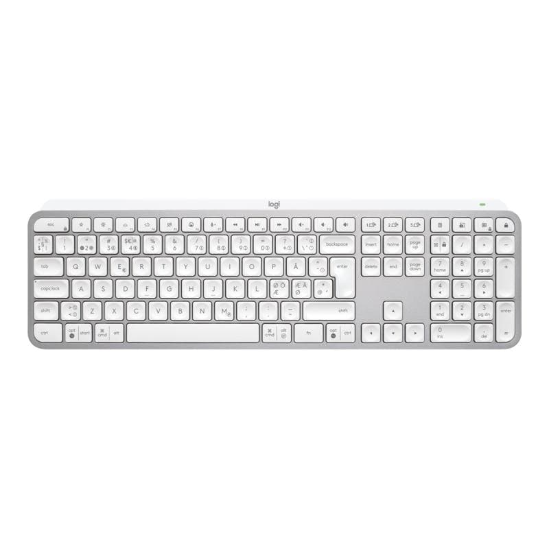 LOGITECH MX Keys S Pale Grey US International - Kabeloses Keyboard