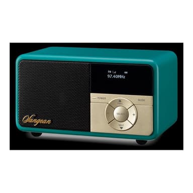 SANGEAN DDR-7X Tischradio DAB+, UKW AUX, Bluetooth® Tastensperre, wiederaufladbar Grün