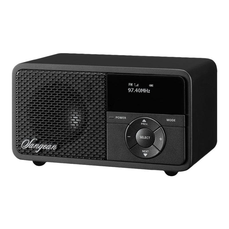 SANGEAN DDR-7X Tischradio DAB+, UKW AUX, Bluetooth® Tastensperre, wiederaufladbar Schwarz