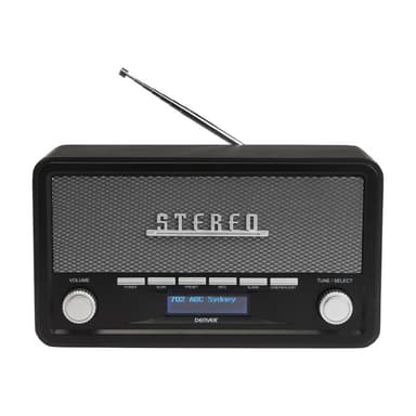 DENVER DAB-18 Küchenradio UKW, DAB+ Bluetooth® Weckfunktion Dunkelgrau