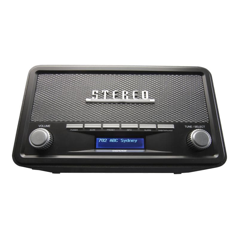 DENVER DAB-18 Küchenradio UKW, DAB+ Bluetooth® Weckfunktion Dunkelgrau