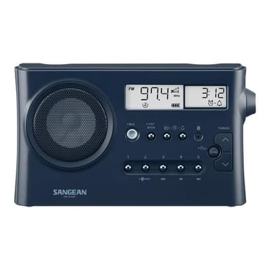 SANGEAN PR-D4BT Tischradio MW, UKW Bluetooth® Weckfunktion Dunkelblau