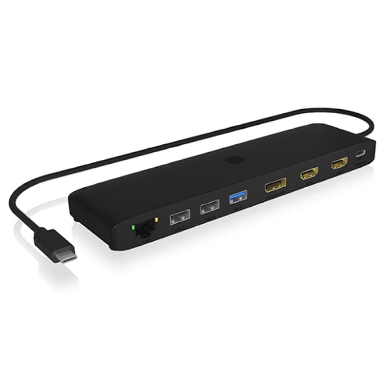 RAIDSONIC Dockingstation IcyBox USB Type-C mit dreifach Videoausgabe retail