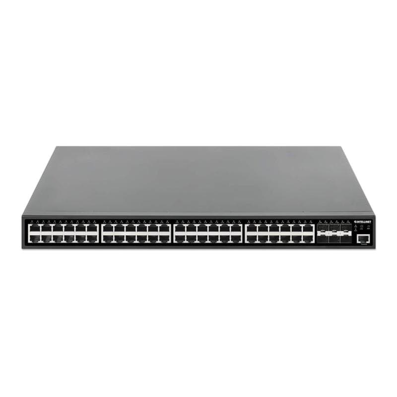INTELLINET 54-P PoE+ Managed Switch 6x10GbE 450W