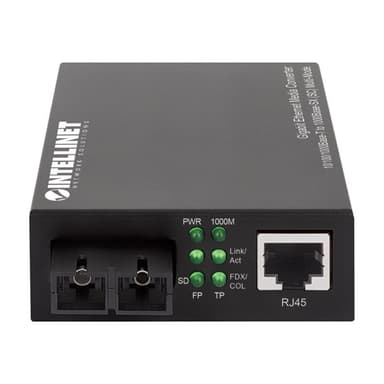 INTELLINET Gigabit Medienkonverter SC Multimode 550m Auto