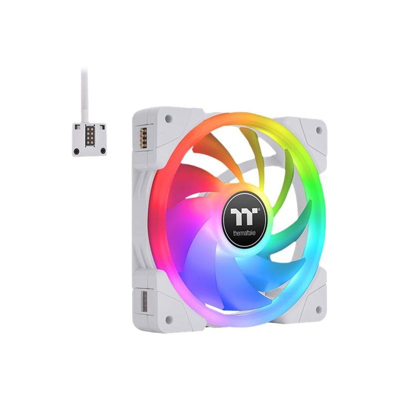 THERMALTAKE SWAFAN EX14 RGB PC Cooling Fan White TT Premium Edition (weiß, 3er Pack, inkl. Controlle