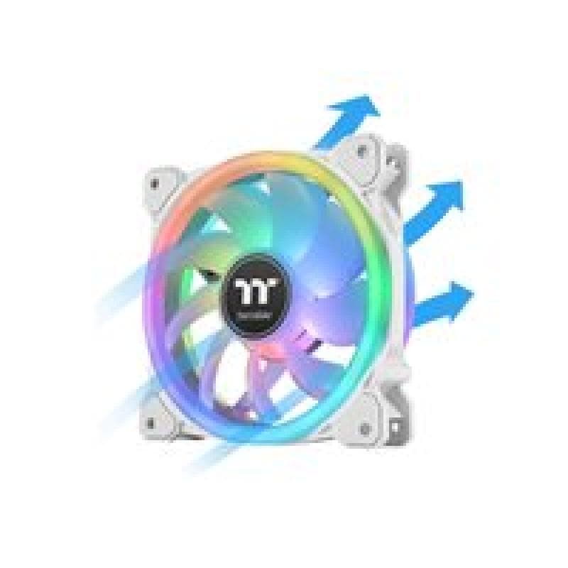 THERMALTAKE SWAFAN 12 RGB Radiator Fan TT Premium Edition White (3-Fan Pack) (weiß, 3er Pack, inkl.