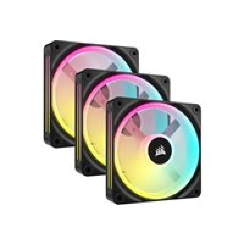 CORSAIR iCUE LINK QX120 RGB 120-mm-PWM-Lüfter (schwarz, Starter-Kit)