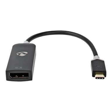 NEDIS USB-Adapter USB 3.2 Gen1 - USB-C? Stecker, DisplayPort Buchse, 0.20 m, rund, vergoldet, PVC, g